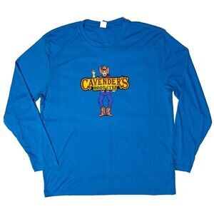 Cavender's Boot City Texas Blue Athletic Long Sleeve Tshirt - XL